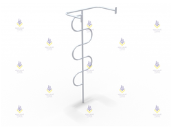 8.163.66988 Шест «Змейка» нерж 2300