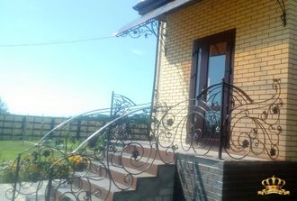 Кованые перила для крыльца - Арт 042