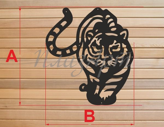 Узор на ворота тигр
