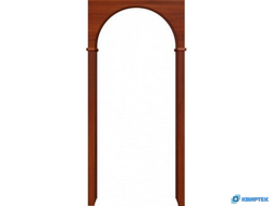 Арка межкомнатная ламинированная радиусная с прямым верхом купить заказать в Челябинске | КВИРТЕК