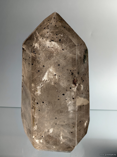 Горный хрусталь с включениями хлорита, гематита и рутила. Мадагаскар. 205*120*100мм. (ААА)