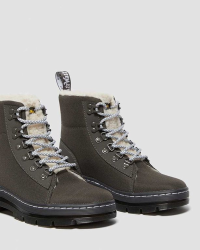 Dr Martens ботинки COMB серые зимние