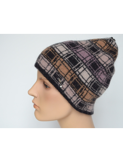 Шапка Vizio 1038 CY черная с коричневым