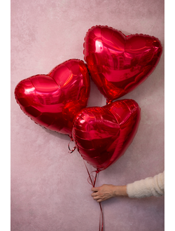 Сердце красное ,3шт