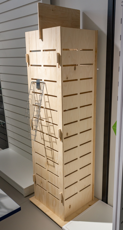 (МКФ0100) Мебель-конструктор из фанеры напольный стеллаж "Вертикаль"