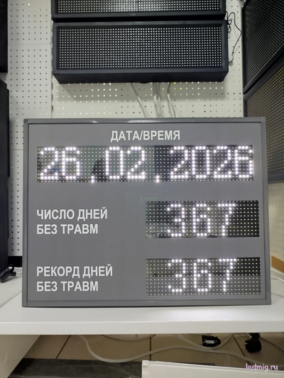 Табло травматизма (белый/серый)