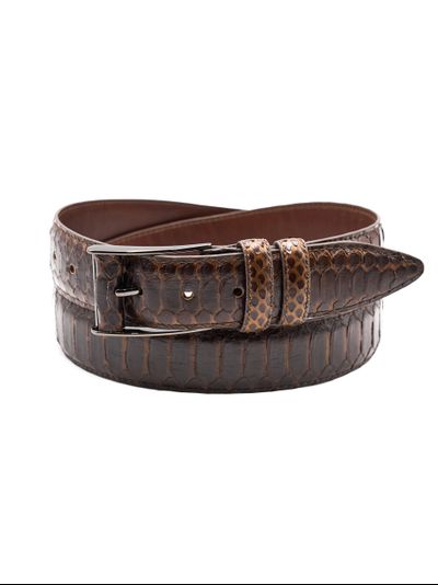 Ремень мужской 38 мм PY-kk-0008 из змеиной кожи 1