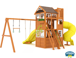 Детская площадка IgraGrad Клубный домик 4 Luxe с двумя горками