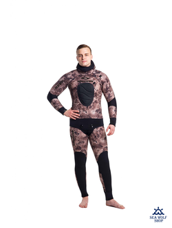 Гидрокостюм неопрен 5мм AquaTeam Reef Brown У/н р.52