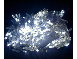 Гирлянда-нить 240л 18м прозрачный провод белая