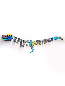 Гирлянда скелет динозавра голография