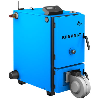 Напольный твердотопливный котел Кобальт 35