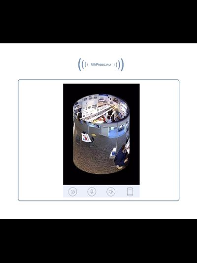 Cobel_SS. Потолочная - настенная WiFi видеокамера панорамная с DVR (fish_YooSee_W),  HD 960P