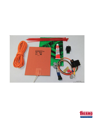 Подогрев топлива в баке от 100л на 24В (400Вт, терм.90)