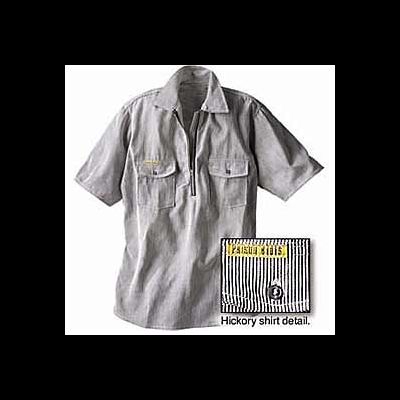 Рубашка Prison Blues® HICKORY WORK SHIRT [Молния/Короткий рукав]