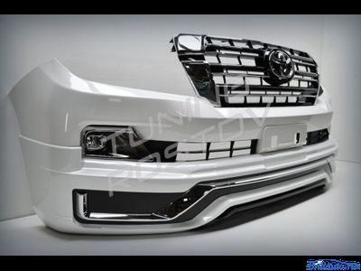 Бампер + губа MODELLISTA (V2) Toyota Land Cruiser 200 2007-2015 в стиле 2016+