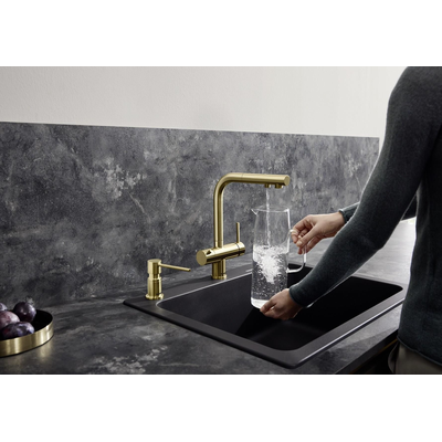 Смеситель Blanco FONTAS-S II сатин золото
