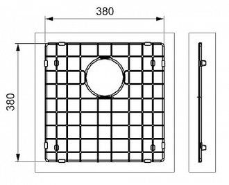 Решётка на дно мойки Miami 40x40 Cooper