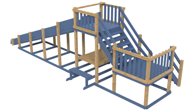Зимняя деревянная заливная горка Выше Всех Ледянка 2