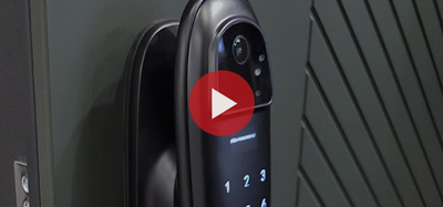 Стальная дверь   Санторини с зеркалом (биометрический замок).