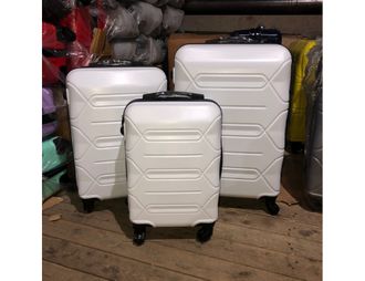 Комплект из 3х чемоданов Top Travel ABS S,M,L белый