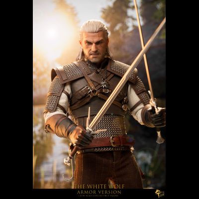 Геральт из Ривии (Ведьмак, The Witcher) - Коллекционная ФИГУРКА 1/6 scale The White Wolf - Armored Version (mttoys006) - Master Team