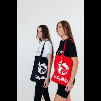 Холщовая сумка черная "МЯЧ"