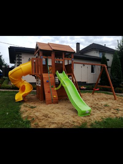 Детская площадка IgraGrad Клубный домик 3 с трубой