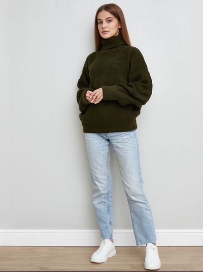 Свитер женский хаки