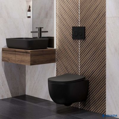 Инсталляция VISAM SLIM 525 для подвесного унитаза (O5 Soft Touch черная)