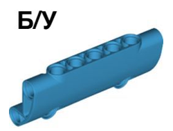 ! Б/У - Technic, Panel Curved 7 x 3 with 2 Pin Holes through Panel Surface, Dark Azure (24119 / 6212062) - Б/У