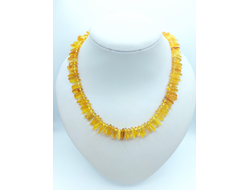 Бусы из янтаря "Галька"