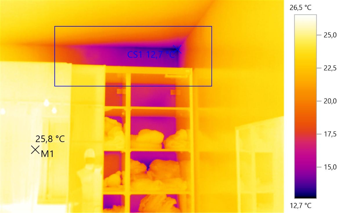 Проведение тепловизионного обследования квартиры в  ЖК «Лучи»