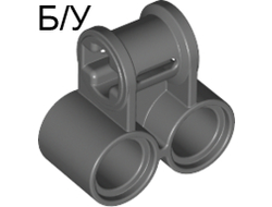 ! Б/У - Technic, Axle and Pin Connector Perpendicular Double, Dark Bluish Gray (32291 / 4210655 / 6280395) - Б/У