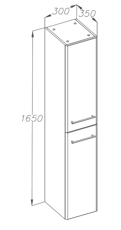Пенал Opadiris Арабеско 30 белый глянец, универсальный