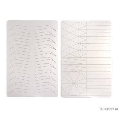 Коврик двусторонний Фигуры/Брови 22*15см