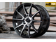 Комплект дисков R15 7,0J ET+40 4*100/4*114,3 Shogun S10 Черный глянец с полированными лучами (S152)