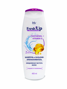 Iris FRESH&#039; UP Шампунь и Бальзам-Ополаскиватель 2 в1 Ежедневная чистота волос, 400мл