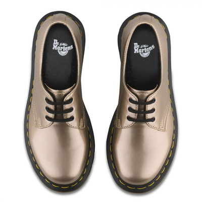 Ботинки Dr. Martens 1461 Vegan золотые зотистого цвета
