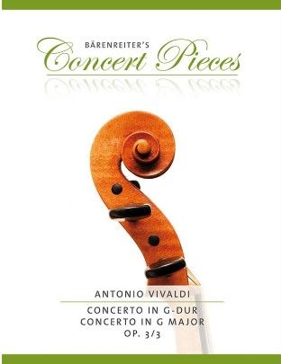 Vivaldi, Antonio Konzert G-Dur op.3,3 für Violine und Klavier