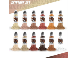 12 Color Skintone Set - "World Famous" (США 12 шт по 1 OZ - 30 мл)