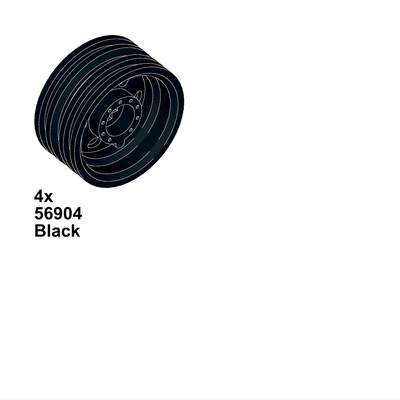 !АНАЛОГ! Wheels /  30 narrow rims Black, BLACK (WHL3)