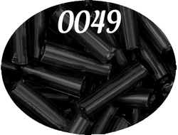 Стеклярус Zlatka 6мм 10гр цвет № 0049 черный