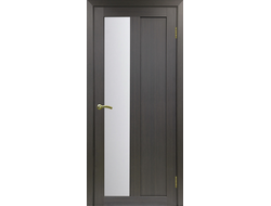 Межкомнатная дверь "Турин-521.21" венге (стекло сатинато)