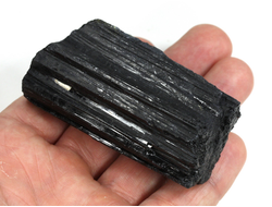 Турмалин чёрный (шерл), кристалл необработанный, Бразилия (69*35*26 мм, 143 г) №37618