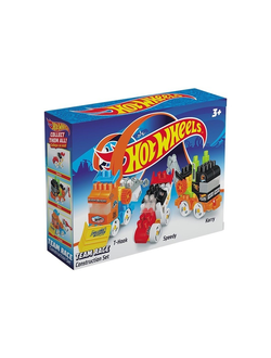 Детский развивающий конструктор Bauer Набор из 3х машин "Hot Wheels" в коробке 3+