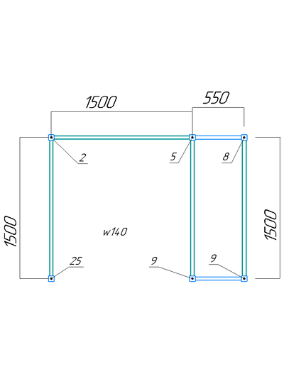 Спортивная площадка Workout W140