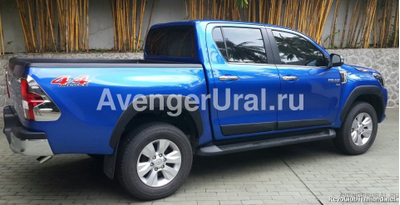 Молдинги боковых дверей, черные, TOYOTA HILUX Revo, 2015-н.в.