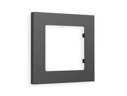 Рамка 1-ая Графит Мягкое касание, коллекция TECHNO - Ambrella Volt - ALFA