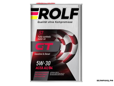 ROLF GT 5W30 4L мотор. синт. ACEA A3/B4, API SL/CF